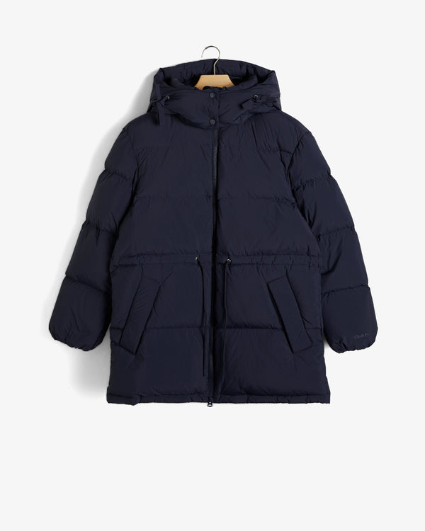 Kurtka damska ze stójką z długim rękawem relaxed fit granatowa