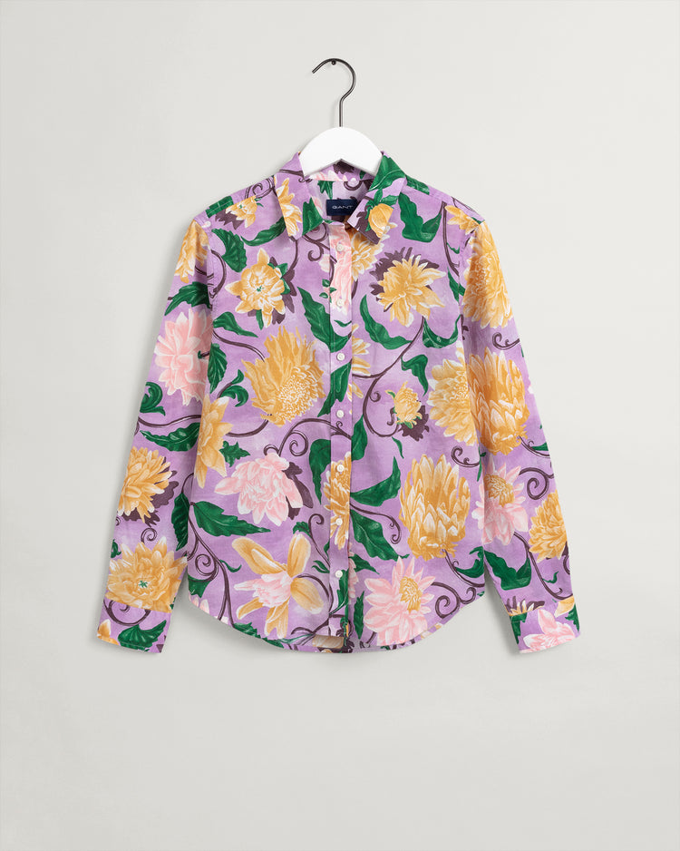 Damska koszula z nadrukiem w dalie regular fit