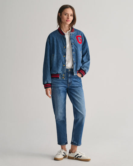 Koszula damska z długim rękawem slim fit biała