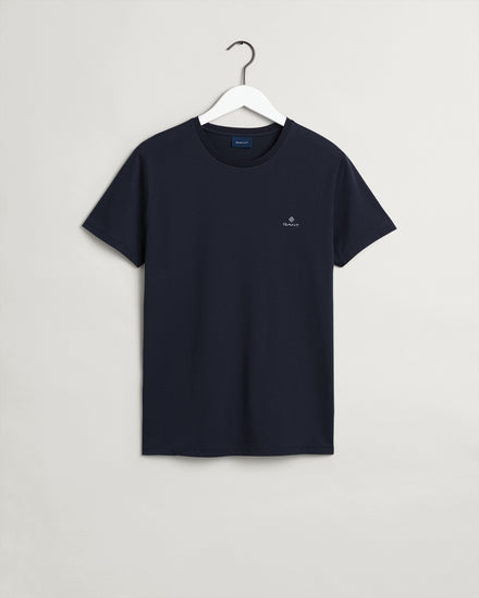 Bawełniana koszulka męska z nadrukiem slim fit