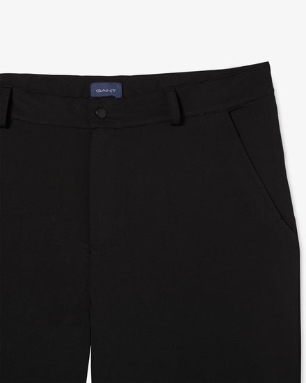 Szorty męskie z nadrukiem regular fit czarne