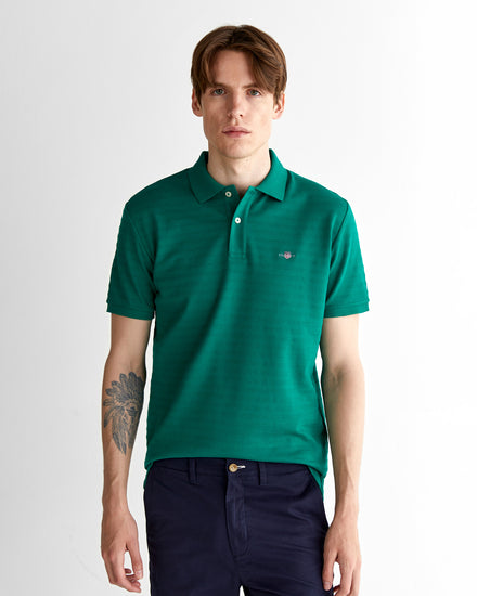 Męski regular fit w paski polo