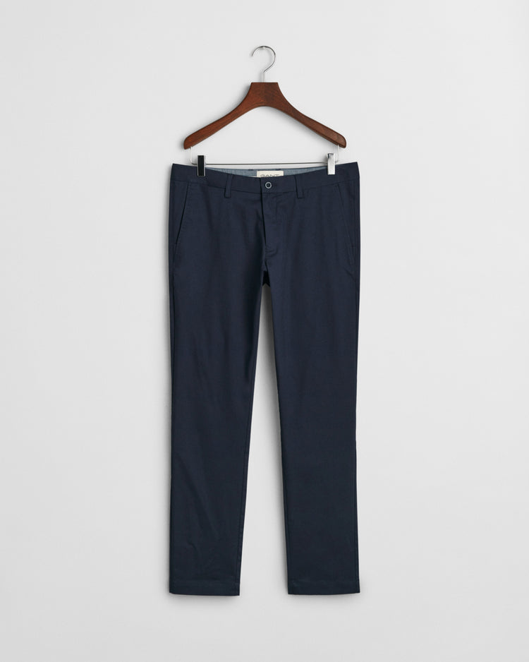 Spodnie męskie slim fit granatowe