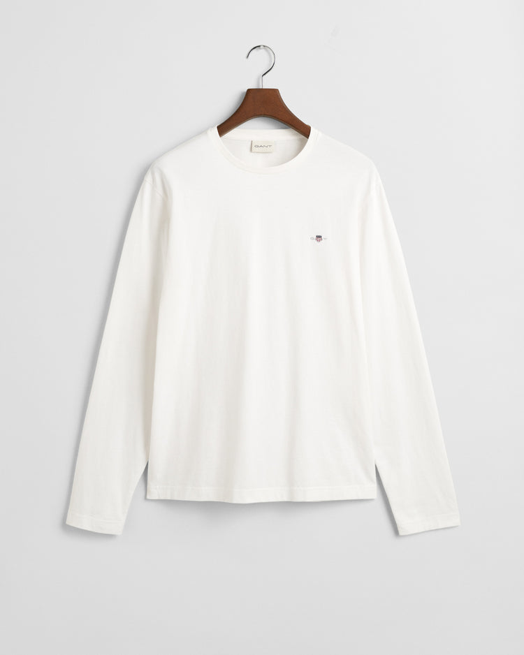 Koszulka męska z długim rękawem z okrągłym dekoltem regular fit