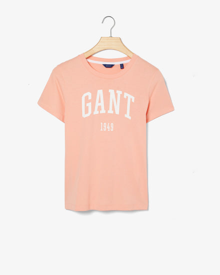 Damski t-shirt z krótkim rękawem i logo