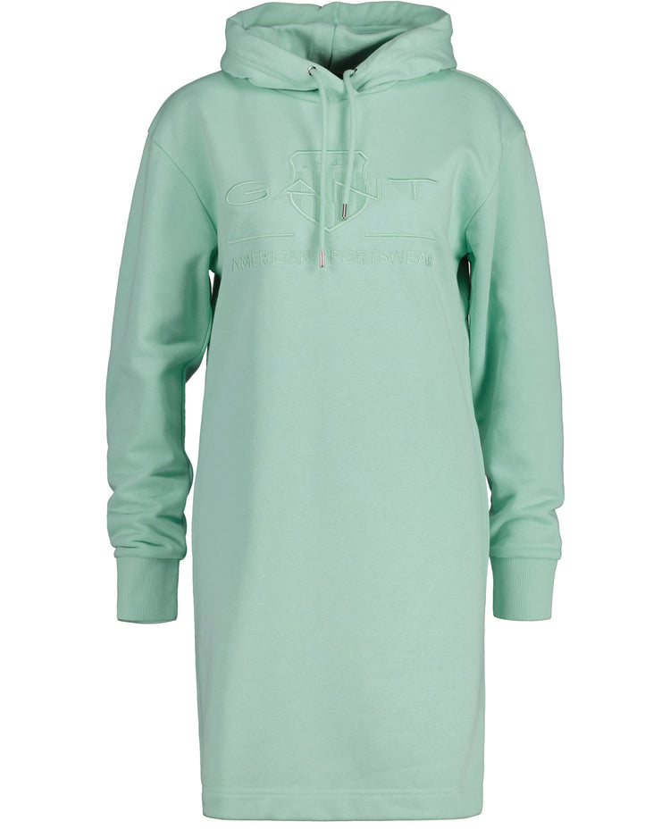 Sukienka z motywem w tej samej tonacji kolorystycznej