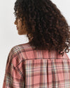 Flanelowa koszula w kratę o kroju relaxed fit
