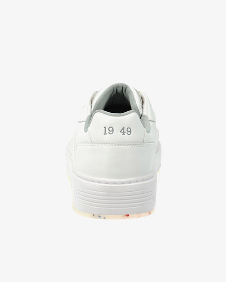 Buty sportowe męskie z nadrukiem białe