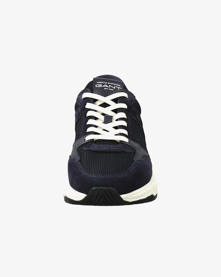 Buty sportowe męskie z nadrukiem granatowe