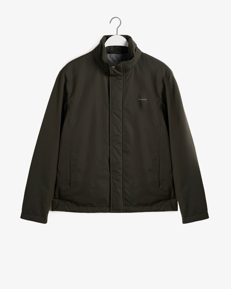 Kurtka męska z nadrukiem z kołnierzem ze stójką z długim rękawem regular fit