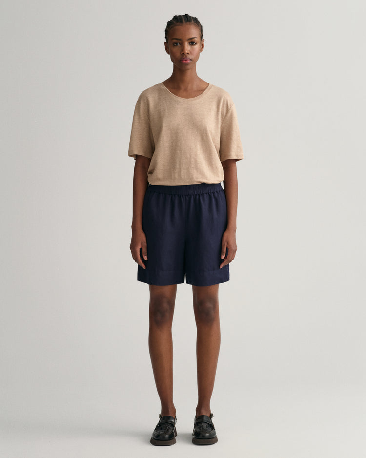 Szorty damskie relaxed fit granatowe