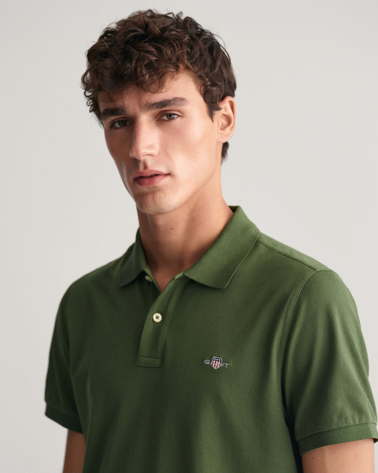 Koszulka polo regular fit z piki