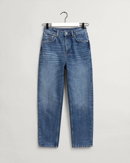 Bawełniane spodnie damskie niebieskie