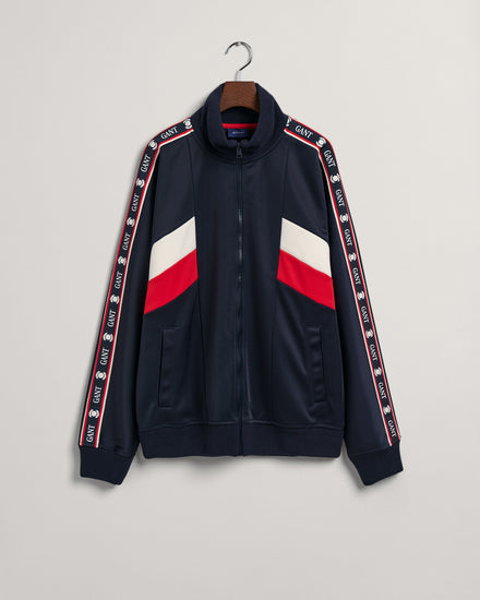 Bluza męska z nadrukiem z zamkiem z długim rękawem regular fit