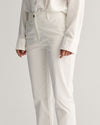 Spodnie damskie slim fit beżowe