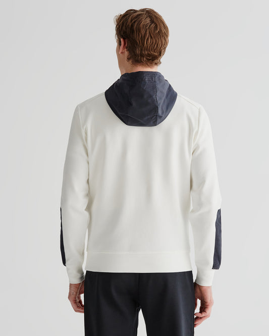 Bluza męska z kapturem kremowa