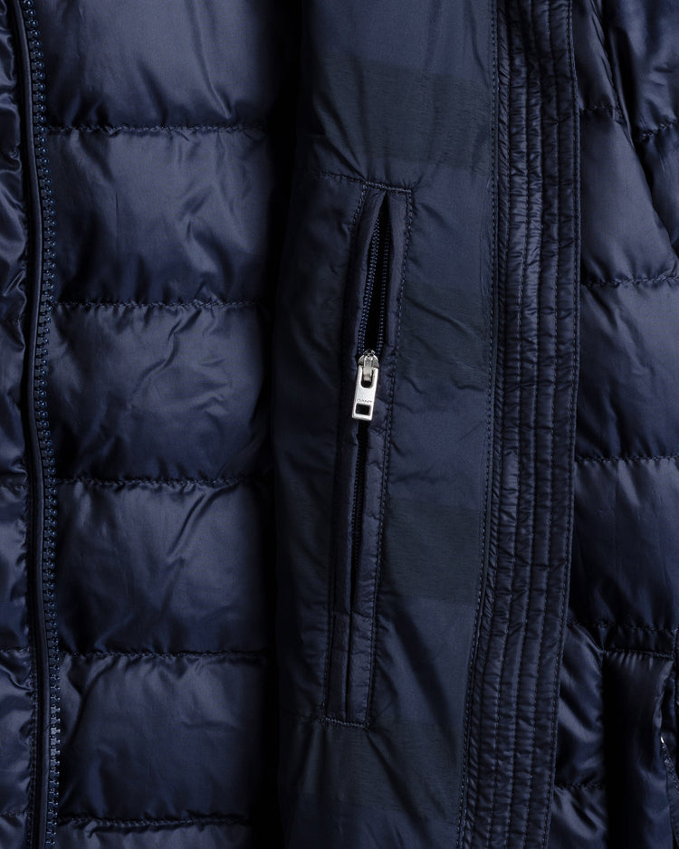 Kurtka męska z długim rękawem z zamkiem regular fit granatowa