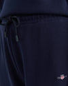 Spodnie dresowe damskie regular fit granatowe