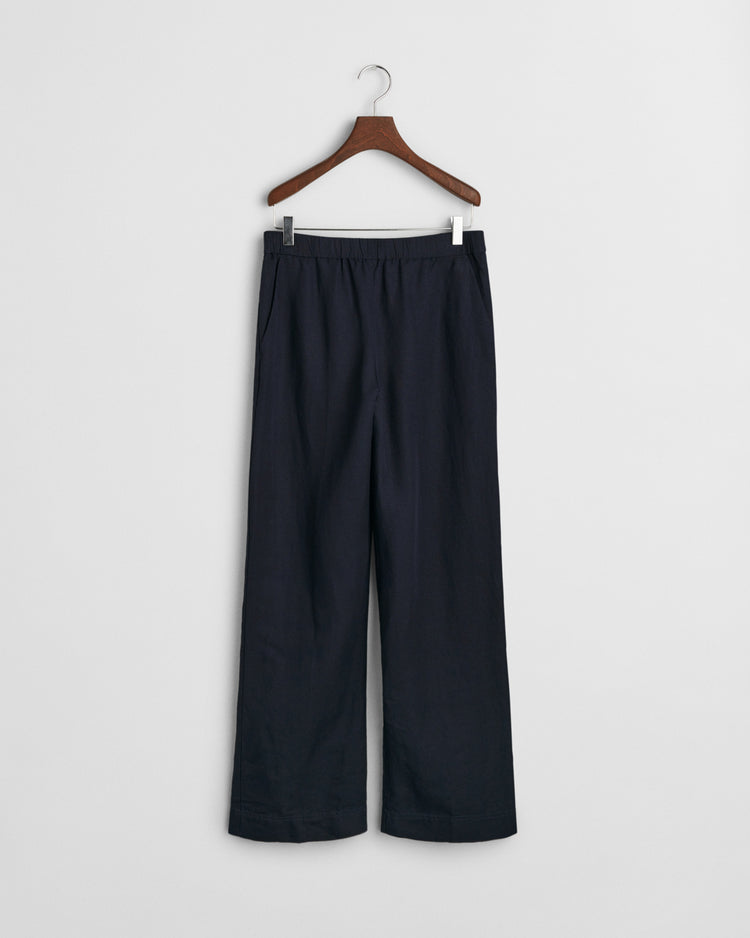 Spodnie damskie relaxed fit granatowe