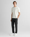 T-shirt męski okrągły kołnierzyk relaxed fit biały