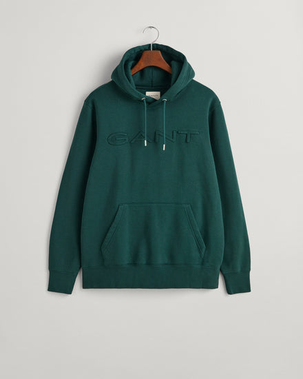 Bluza męska z kapturem z nadrukiem regular fit zielona