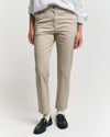 Spodnie damskie slim fit beżowe