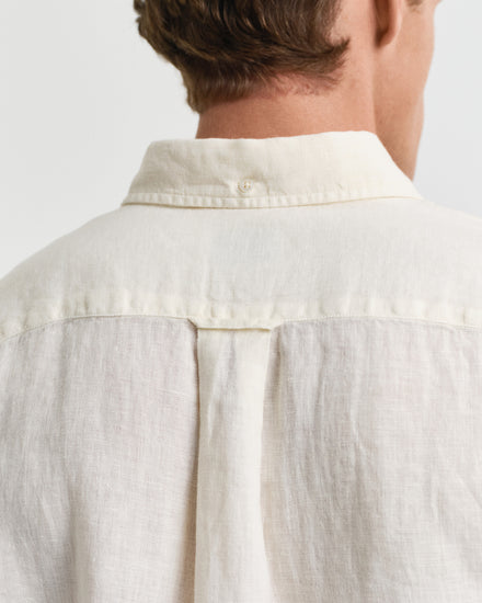 Koszula męska z długim rękawem regular fit kremowa