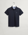 Bawełniana polo męska z krótkim rękawem z kołnierzykiem polo slim fit