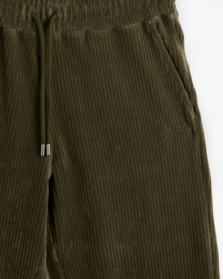 Spodnie dresowe damskie z nadrukiem regular fit zielone