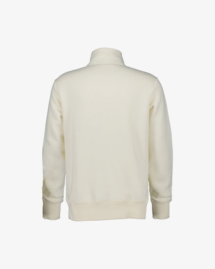 Bluza męska z zamkiem do połowy regular fit kremowa