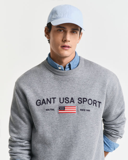 Bawełniana czapka z daszkiem męska niebieska