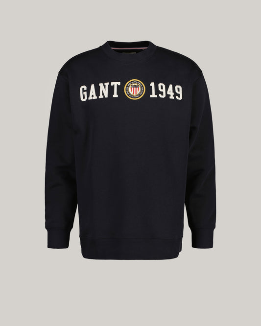 Bluza z okrągłym dekoltem i nadrukiem Crest