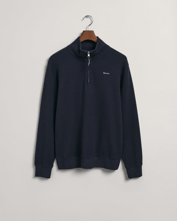 Bluza z tkaniny o waflowej fakturze half zip