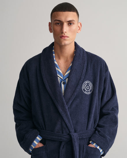 Szlafrok unisex granatowy