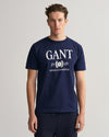 T-shirt z motywem Retro Crest