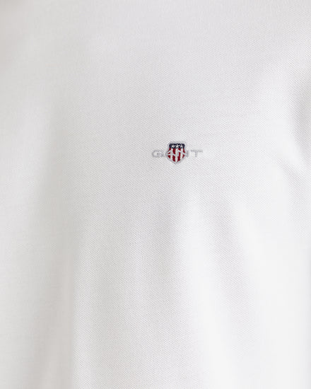 Koszulka męska z długim rękawem z okrągłym dekoltem slim fit