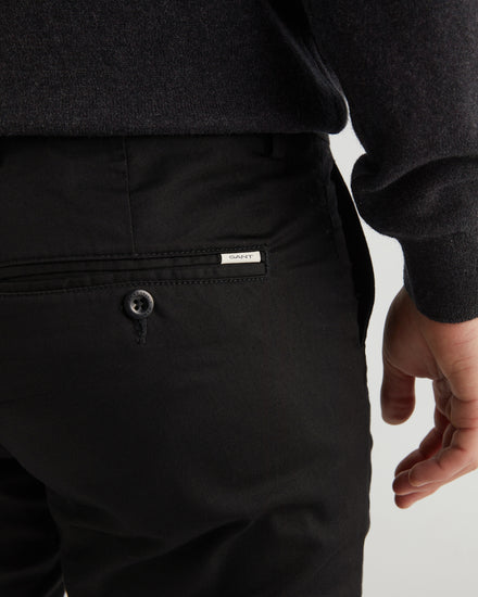 Spodnie męskie slim fit czarne