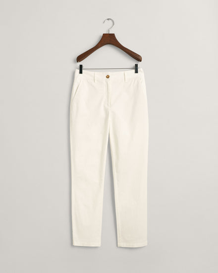 Spodnie damskie slim fit beżowe