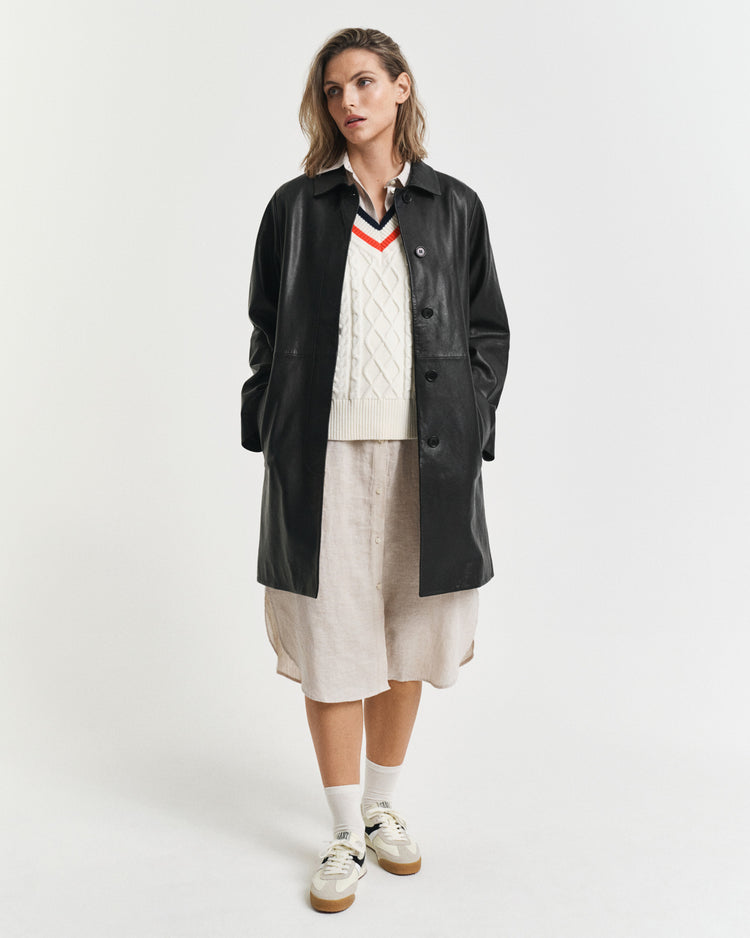 Sukienka damska z kołnierzykiem w szpic z krótkim rękawem regular fit