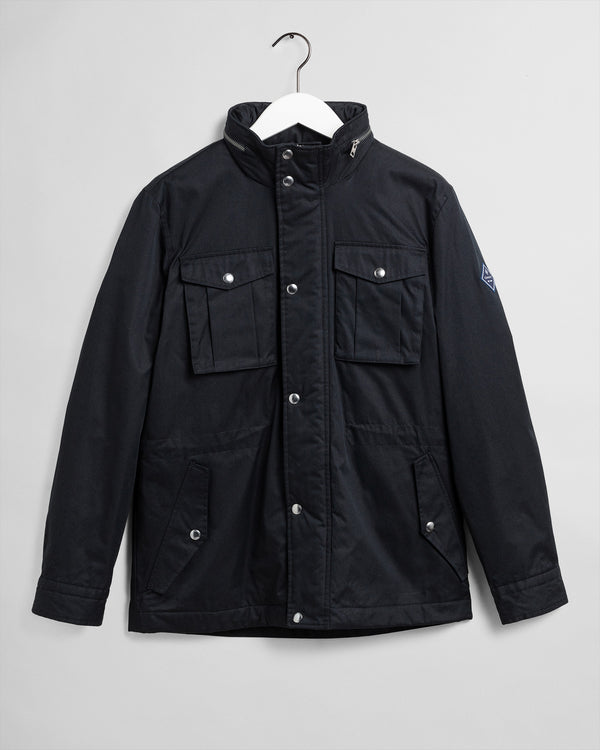 Kurtka męska zapinana na guziki z długim rękawem regular fit