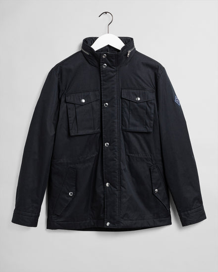 Kurtka męska zapinana na guziki z długim rękawem regular fit