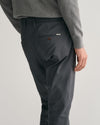 Spodnie męskie slim fit szare