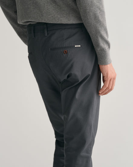 Spodnie męskie slim fit szare