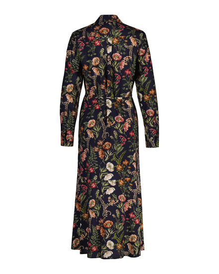 Sukienka koszulowa midi w kwiaty