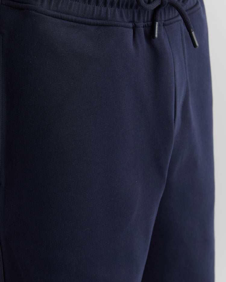 Szorty męskie z nadrukiem regular fit granatowe