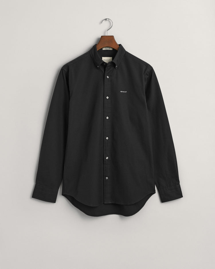 Koszula męska z długim rękawem regular fit czarna