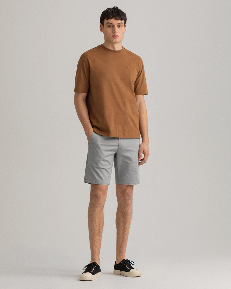 Szorty męskie slim fit szare