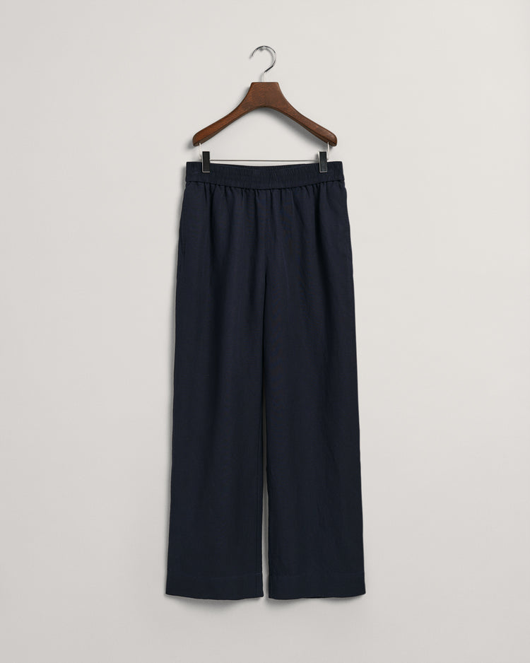 Spodnie damskie relaxed fit granatowe