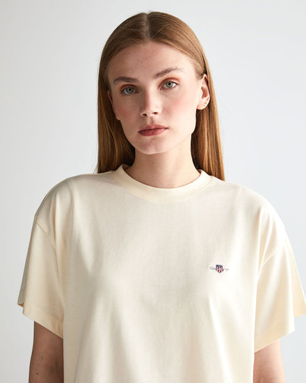 Koszulka z grafiką na plecach z dekoltem C