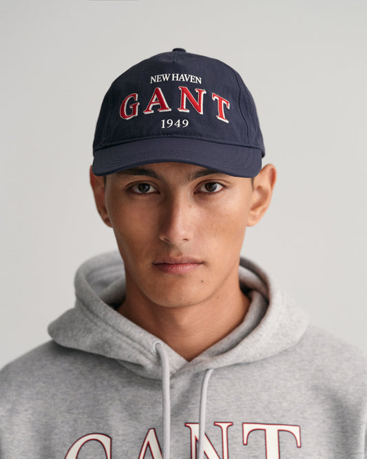 Czapka z daszkiem unisex z nadrukiem granatowa